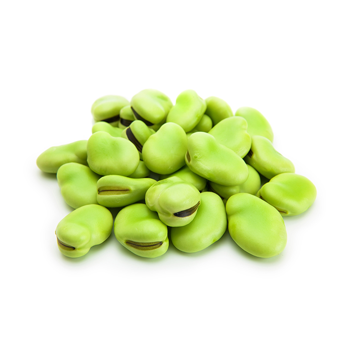 Peeled broad beans (kg)