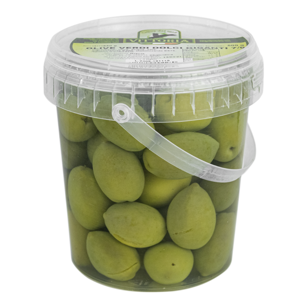 Green olives bucket 500 g (U)